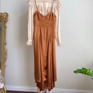 Fame and Partners x Free People Satin Dea Dress ♡